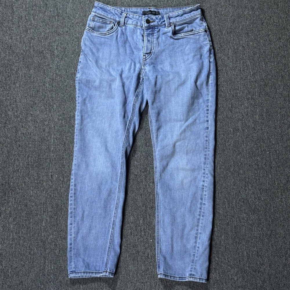 Prana Jeans Women's Size 4/27 Blue Medium Wash Buxton Button‎ Fly Stretch